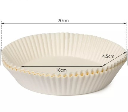 6.3 / 7.9 Inch Disposable Air Fryer Liners Oilproof High Temperature Resistance