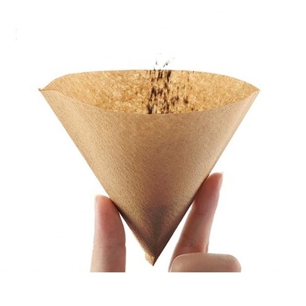 Nature Unbleached Disposable Drip Coffee Filter Paper Filters V01